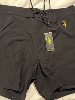 NWT Tucann Men's Black Swim Trunks 5” XXL